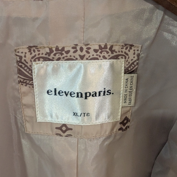 Patterned Eleven Paris Beige Jacket - Picture 3 of 11